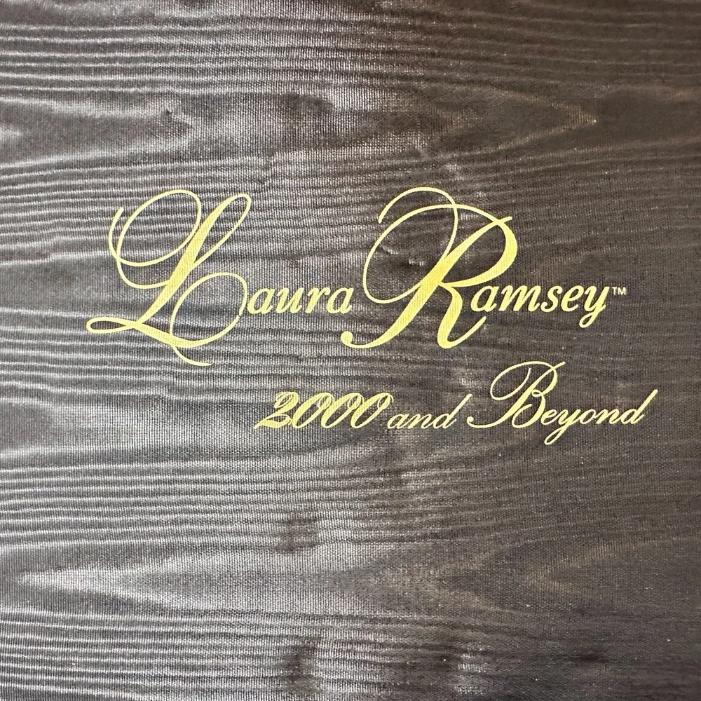 LAURA RAMSEY 2000 and Beyond 72 Slot RING Display Storage Box Case Jewelry Black